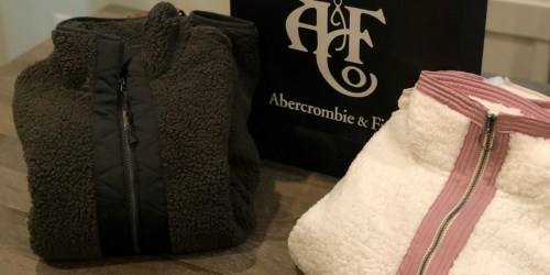 Abercrombie & Fitch Sherpa Pullovers & Sweatshirts as Low as $24 Each (Regularly $78)