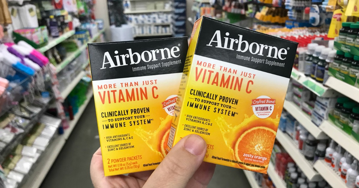 Airborne Vitamin C Powder 2Pack as Low as FREE at Dollar Tree