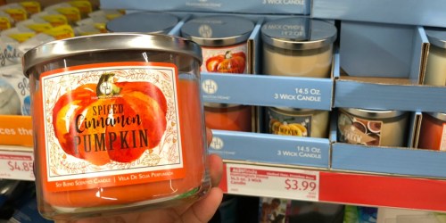 Fall Scented 3-Wick Candles Only $3.99 at ALDI