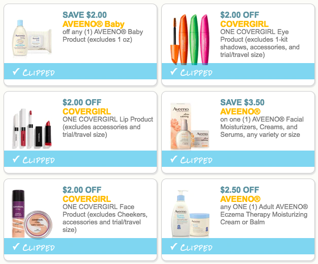 High Value Aveeno & CoverGirl Printable Coupons