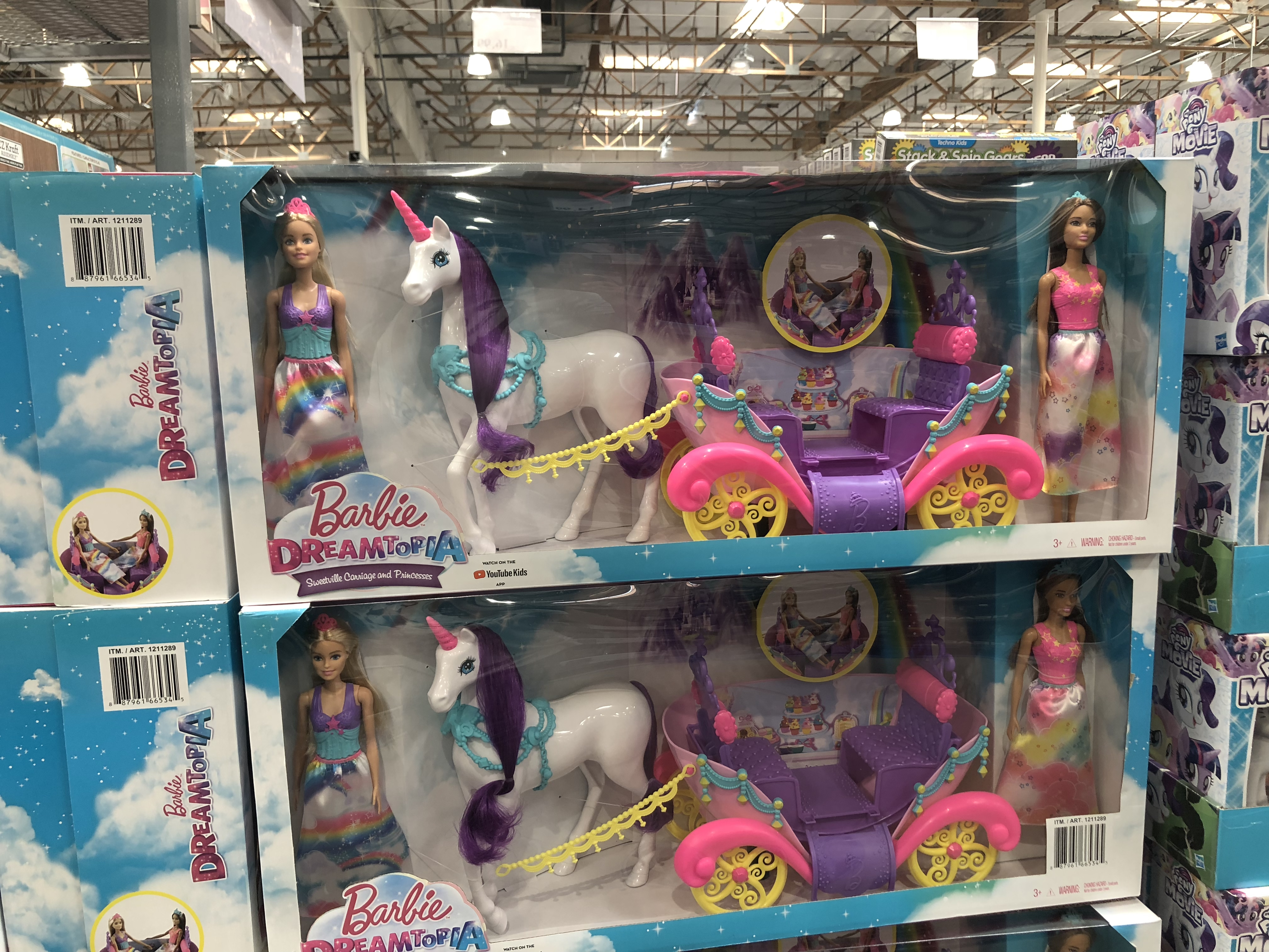 barbie unicorn carriage costco