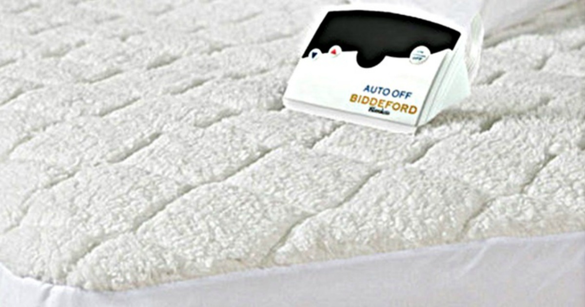 biddeford sherpa heated mattress pad queen