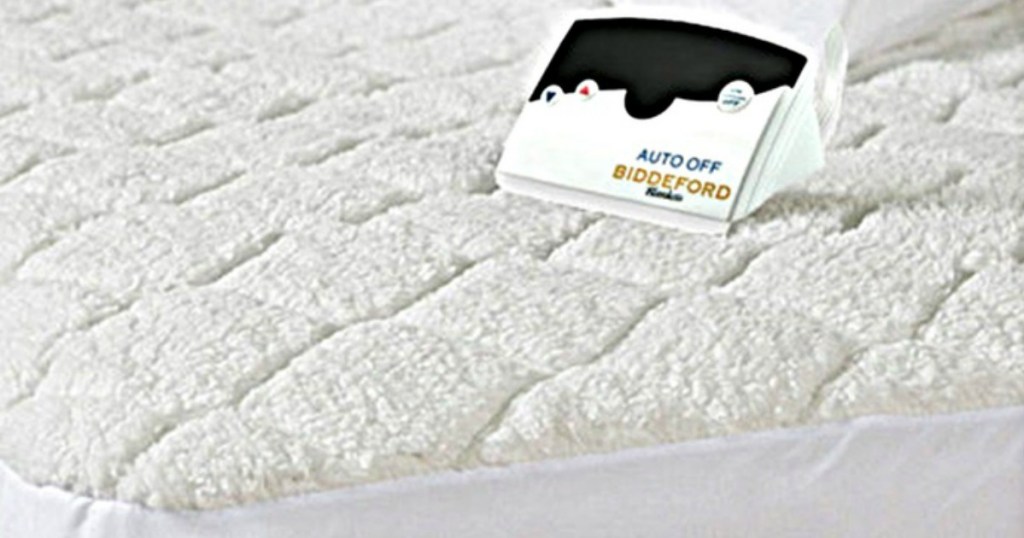 biddeford high pile sherpa heated mattress pad