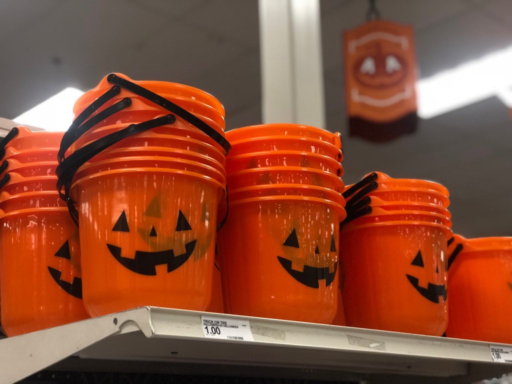 Halloween Pumpkin Buckets Only 1 at Target (Including Teal Pumpkins