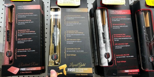 45% Off CHI Air Classic Gold Flat Iron at Target (Includes Free Mini Dryer and Mini Brush)