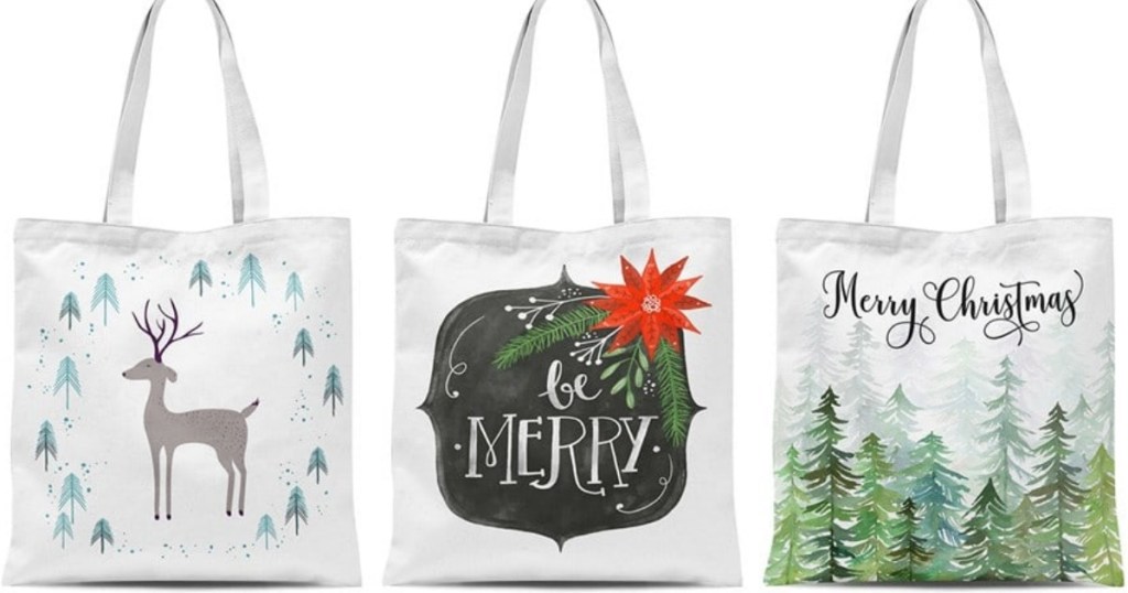 Heavyweight Canvas Christmas Tote Bags as Low as $8 Each Shipped ...