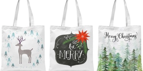 Heavyweight Canvas Christmas Tote Bags as Low as $8 Each Shipped (Regularly $30)