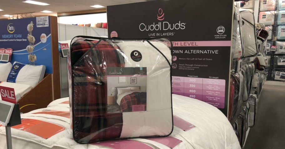 Up to 75% Off Cuddl Duds Comforters & Quilt Sets on Kohls.com