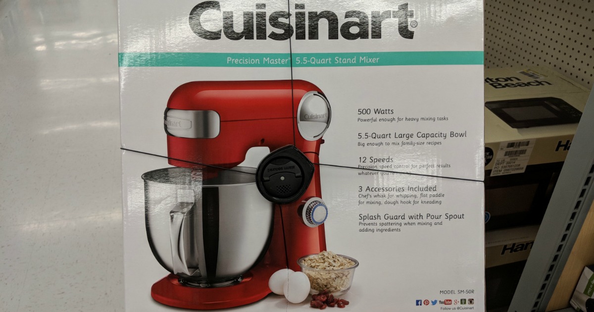 Cuisinart SM-50R Precision Master 5.5 Quart Stand Mixer - Red