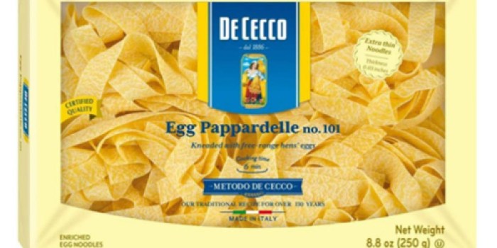 Amazon: De Cecco Egg Pasta Only $1.23 Shipped