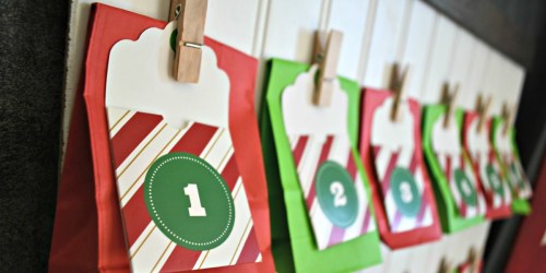 Easy DIY Wooden Advent Calendar with Hanging Treat Bags