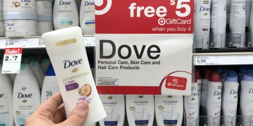 Dove Deodorant, Dry Spray AND Body Wash Only $8.38 After Target Gift Card