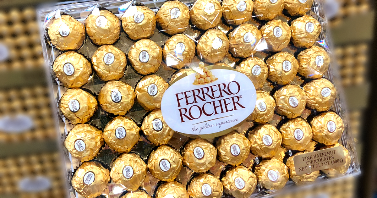 Ferrero шампанское. Ферреро Роше 525. Ferrero Rocher Hazelnut Chocolates 48 count.