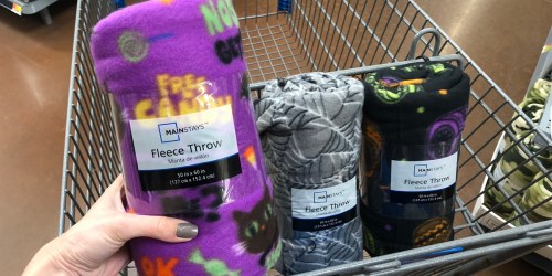 Halloween Fleece Throws Only $2.50 at Walmart