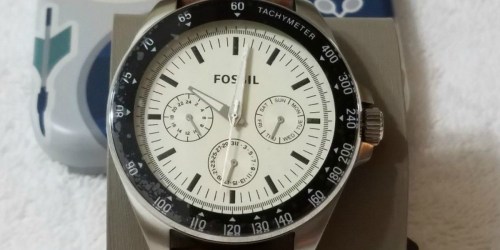 Fossil Men’s Leather Watch Only $28 Shipped (Regularly $125) + Free Engraving