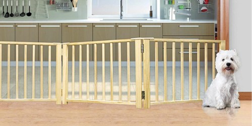 Amazon: Four Paws 3-Panel Free Standing Wooden Dog Gate Only $30.99 Shipped (Regularly $63)