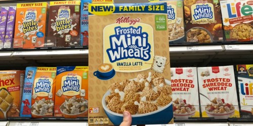 Kellogg’s Vanilla Latte Frosted Mini-Wheats Family Size Cereal Only $2.15 Per Box at Target