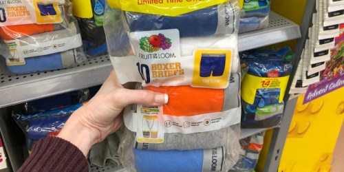 Fruit of the Loom Boys Boxer Briefs 10-Packs Possibly Just $7 at Walmart + More