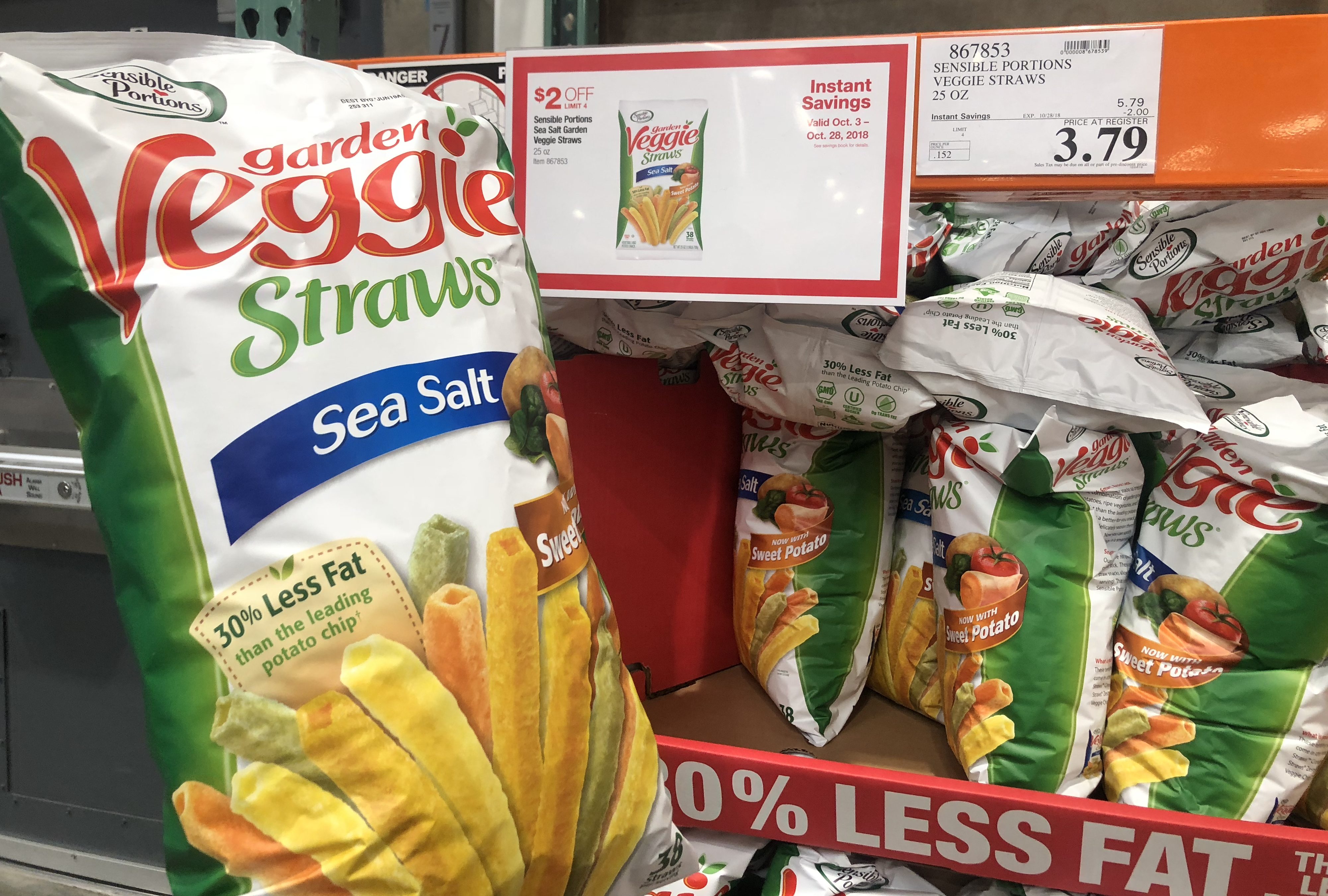 Costco deals October 2018 – Garden veggie straws at Costco