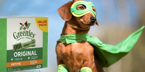 Amazon: Greenies Petite Size Dog Dental Chews Dog Treats 60-Count Only $21 Shipped