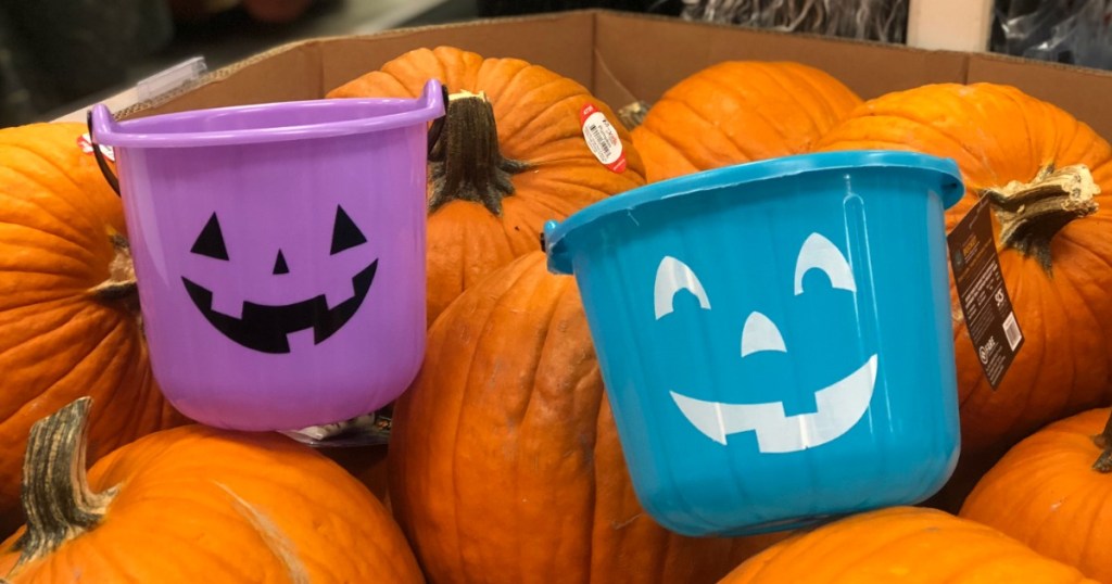 Halloween Pumpkin Buckets Only 1 at Target (Including Teal Pumpkins