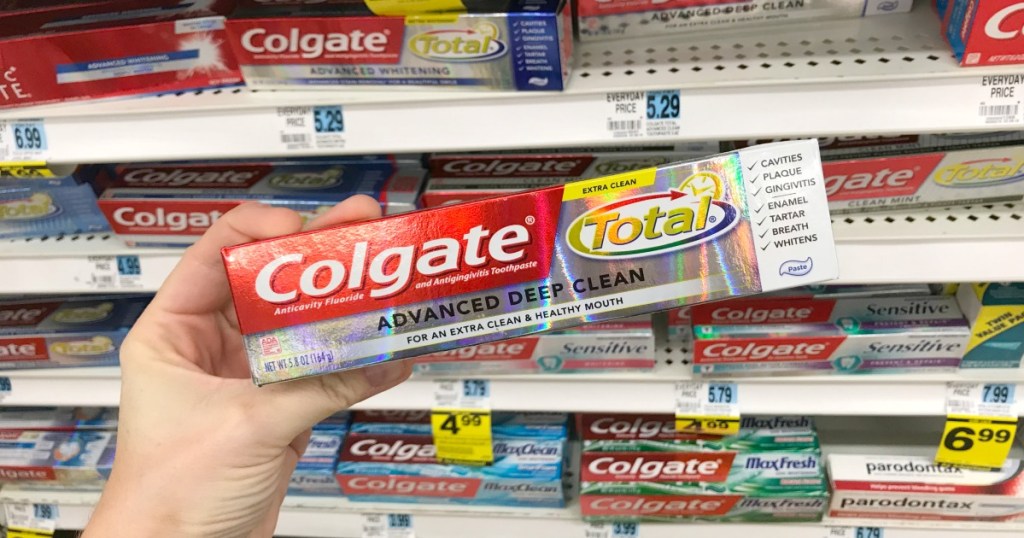 labelling and packaging of colgate toothpaste