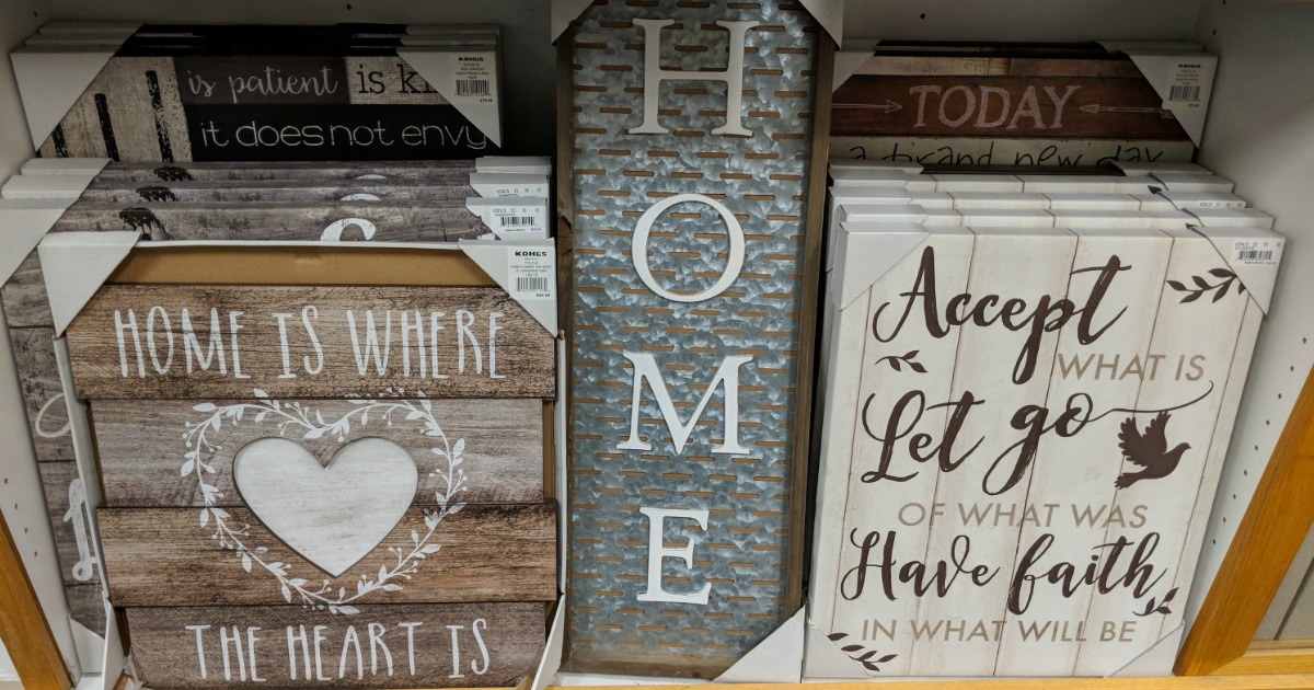 Up to 70 Off Farmhouse Wall Decor at Kohl's Hip2Save