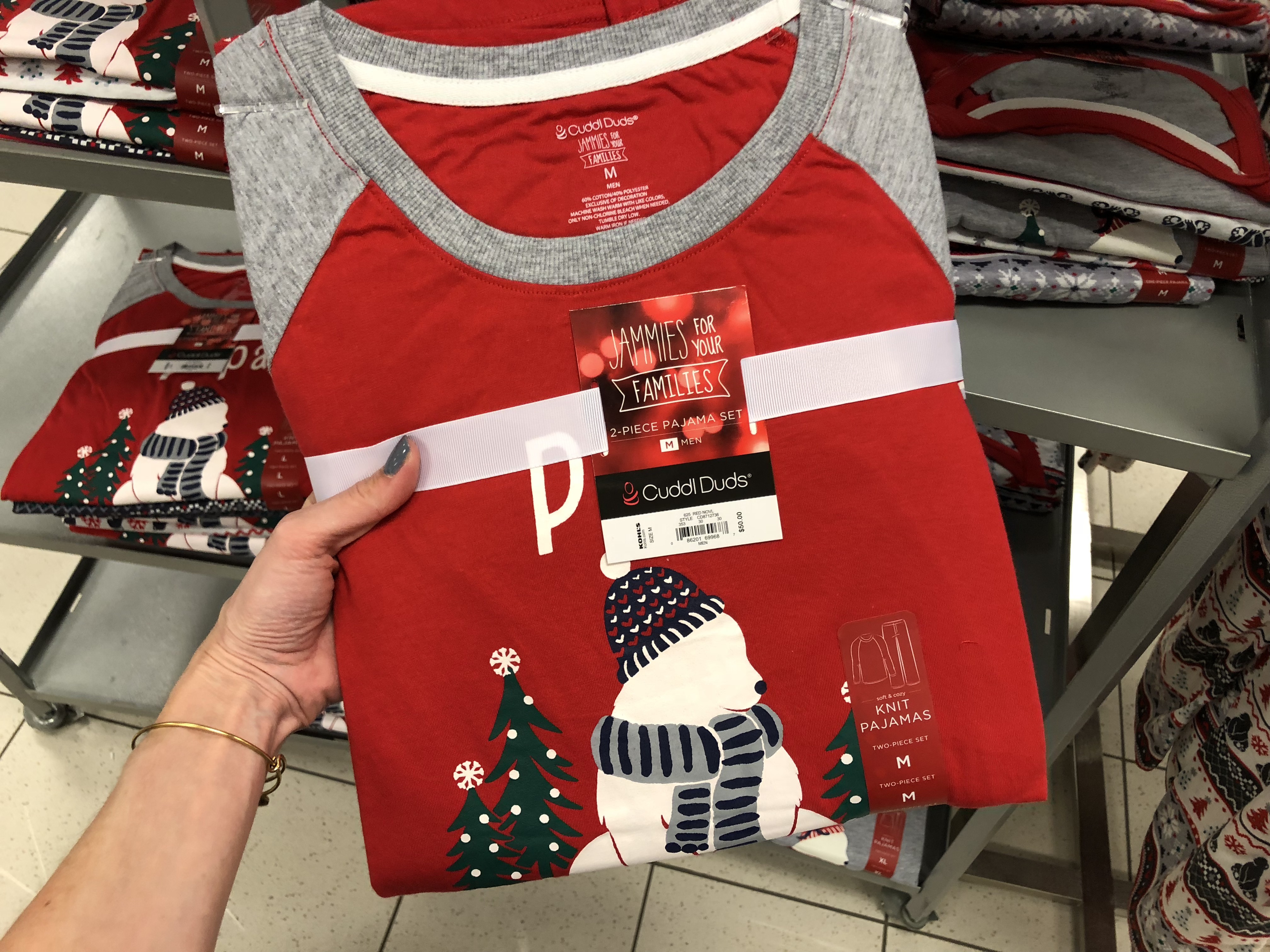 Off Matching Family Holiday Pajamas at 