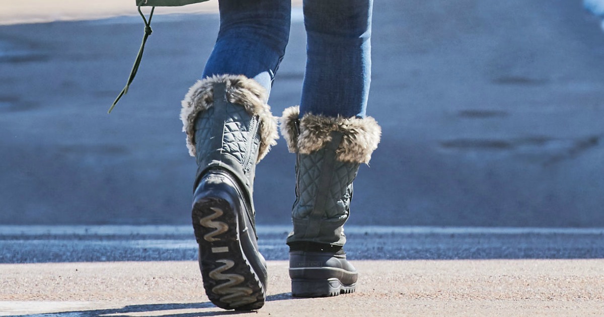 Snow Boots on Woman