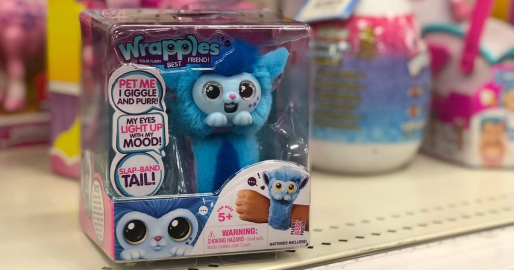 Little Live Wrapples skyo in box on shelf at store