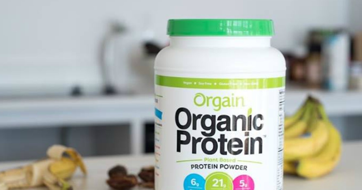 Amazon Orgain Organic Vanilla Bean Protein Powder 2lb Container Only