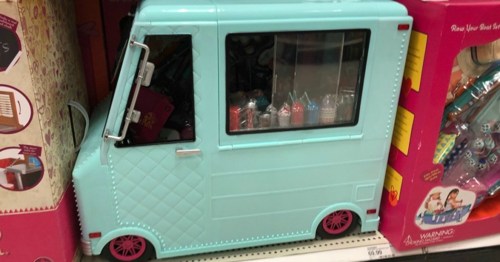 ice cream truck on shelf