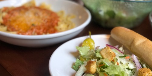 Olive Garden Unlimited Pasta, Breadsticks AND Soup/Salad ONLY $10.99