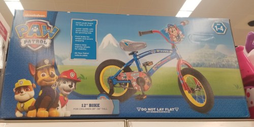 Paw Patrol 12″ Kids Bike Just $59.99 Shipped (Regularly $80) at Target – In-Store & Online