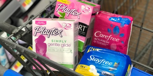 $7 Worth of New Playtex, Carefree & Stayfree Feminine Care Coupons