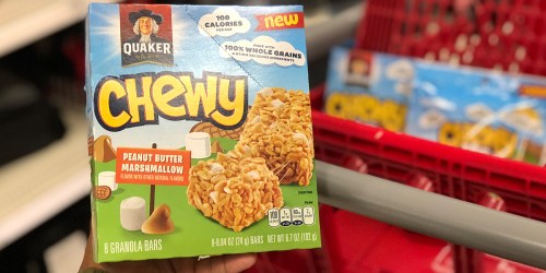 Quaker Chewy Granola Bars 8-Count Box Only $1.13 Each at Target (Regularly $3.49)