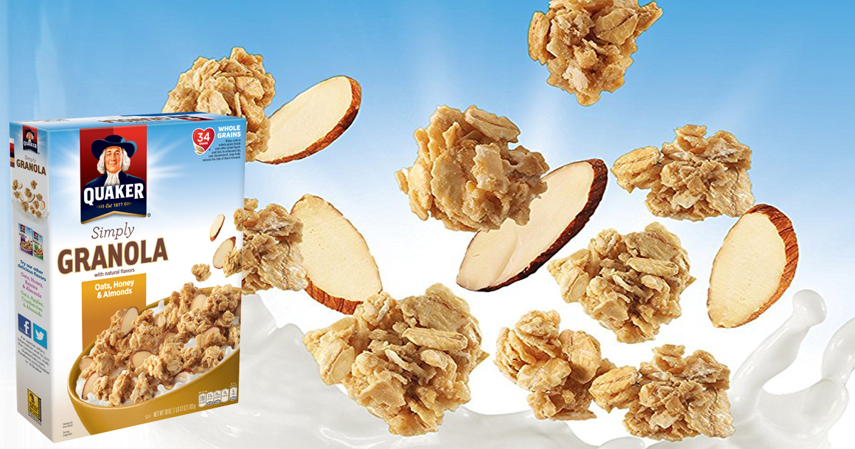 Amazon Quaker Simply Granola Breakfast Cereal 2Pack Only 6.42