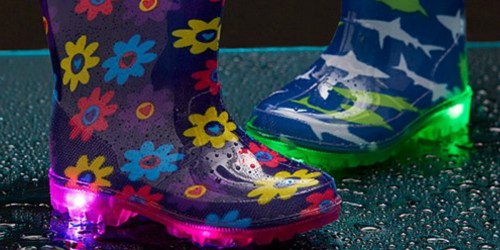 Kids Light-Up Rain Boots Just $8.49 on Zulily (Regularly $28+)