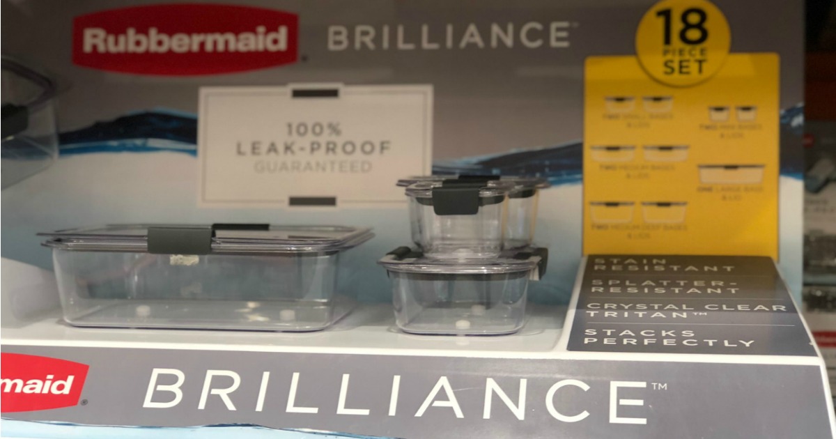 Rubbermaid Brilliance container store display