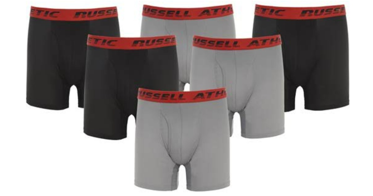 Russell Men's Boxer Briefs 6-Pack Only $19.99 (Just $3.33 Each)