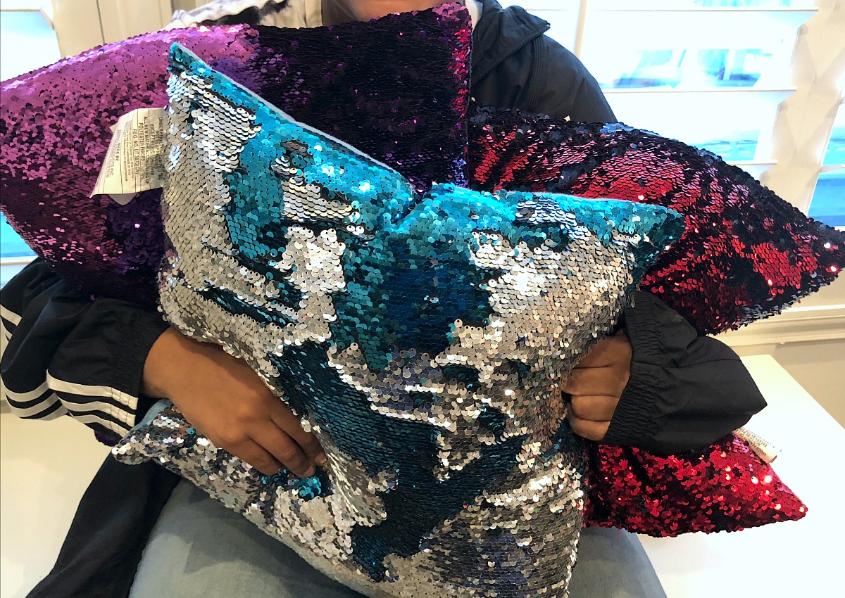 gift guide for teens — sequin mermaid pillows