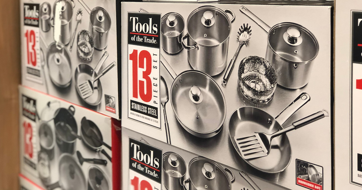 Tools Of The Trade 13 Piece Cookware Sets Only 29 99 Shipped   Tools Of The Trade Cookware 