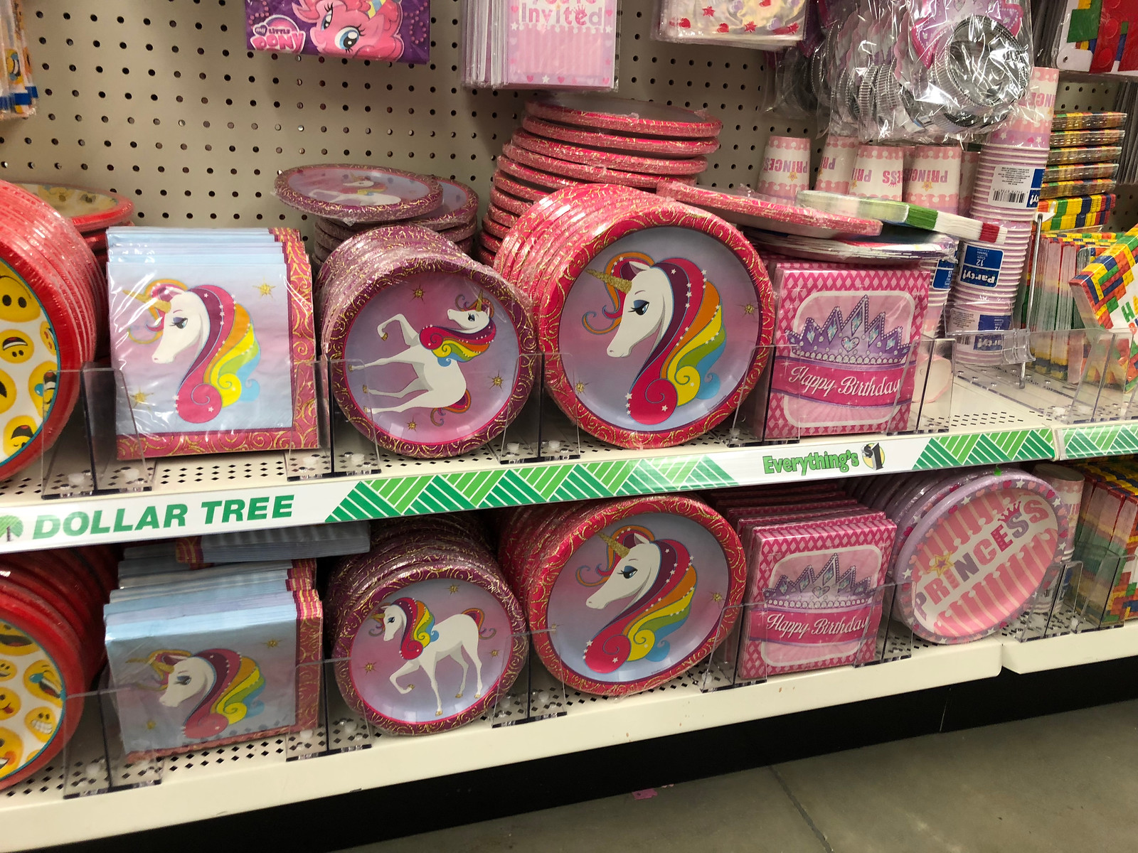 Unicorn Party Supplies Only 1 at Dollar Tree (Plates, Napkins, Party