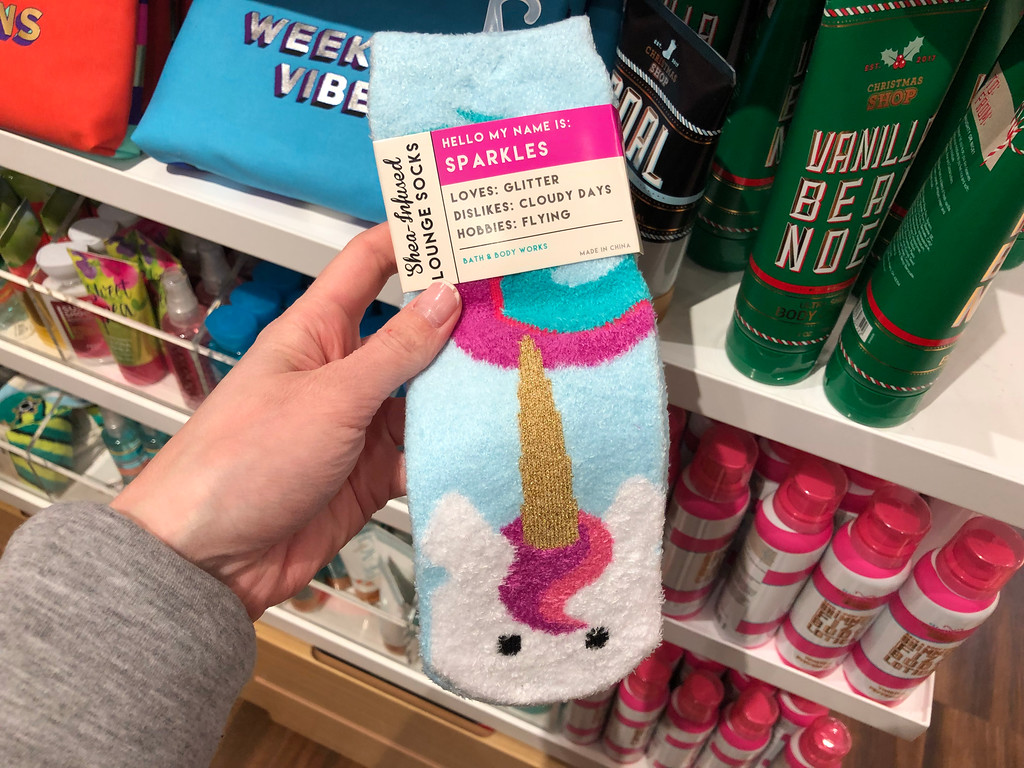 slipper socks bath and body works