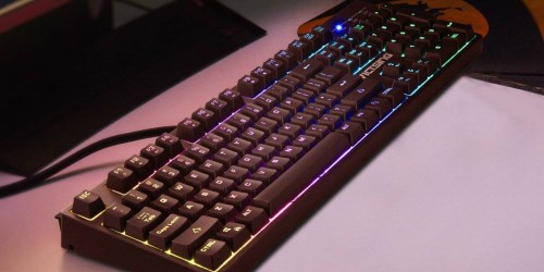 Amazon: VicTsing Backlit Wired Gaming Keyboard Only $12.99 (Spill-Resistant Design)