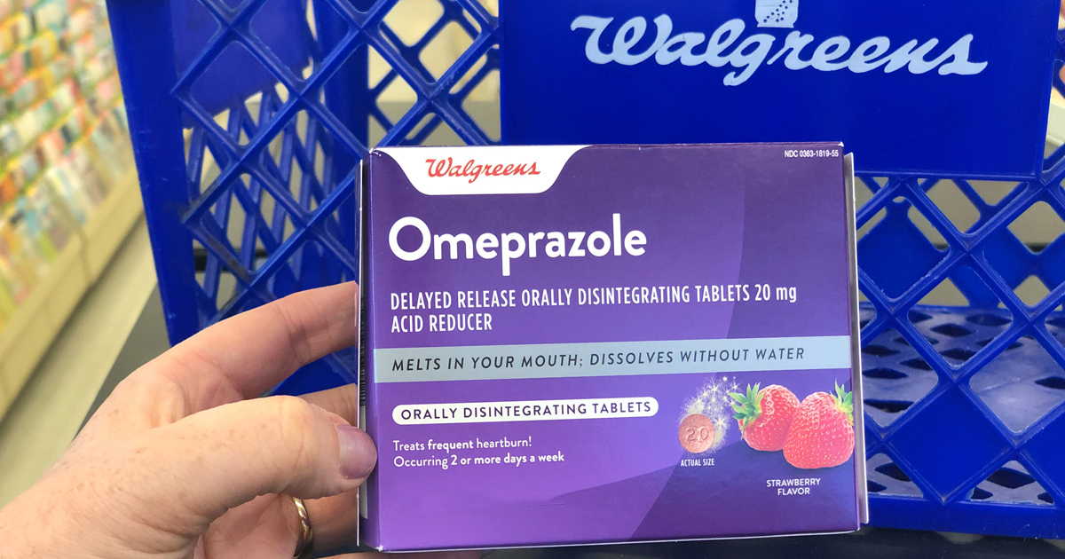 Walgreens Omeprazole Delayed Release Tablets 20 mg, Acid Reducer 42 ct