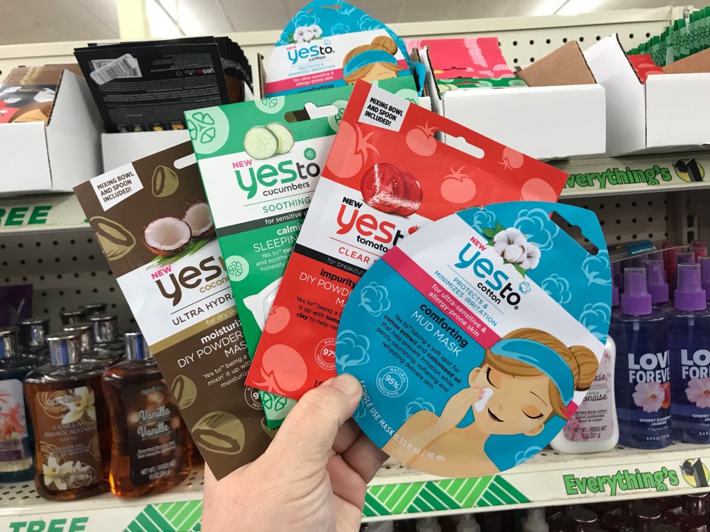 Yes to Facial Masks Just $1 at Dollar Tree