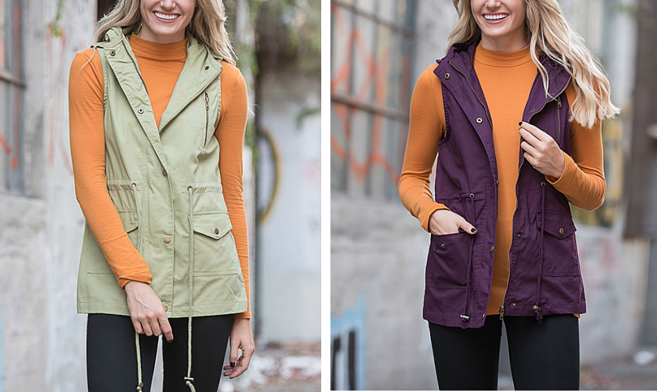 Hooded Cargo Vest Only $17.49 Shipped 