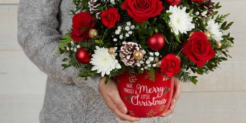 50% Off 1-800-Flowers Holiday Floral Arrangements & Gifts + Free Shipping w/ ShopRunner