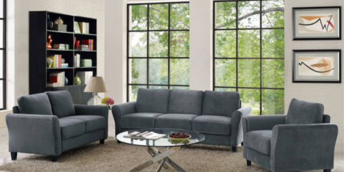 Rolled-Arm Microfiber Sofa Only $199 Shipped on Walmart.com